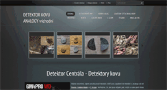 Desktop Screenshot of detektory-vychodni-cechy.com